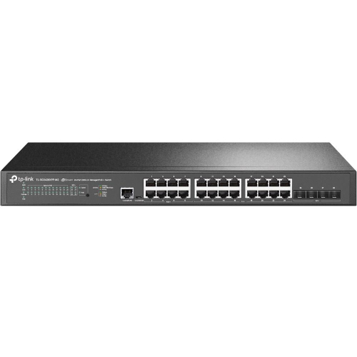 TP-Link JetStream TL-SG3428XPP-M2 przełącznik sieciowy Zarządzany L2+ 2.5G Ethernet (100/1000/2500) Obsługa PoE 1U Czarny