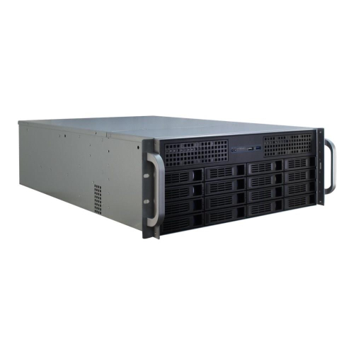 Inter-Tech 4U-4416L Rack Czarny, Srebrny