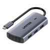 UNITEK HUB USB-C 6 W 1 | 3X USB-A | 5GBPS | PD 100 W | HDMI 4K@30HZ | RJ45-25952155