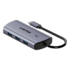 UNITEK HUB USB-C 6 W 1 | 3X USB-A | 5GBPS | PD 100 W | HDMI 4K@30HZ | RJ45-25952158