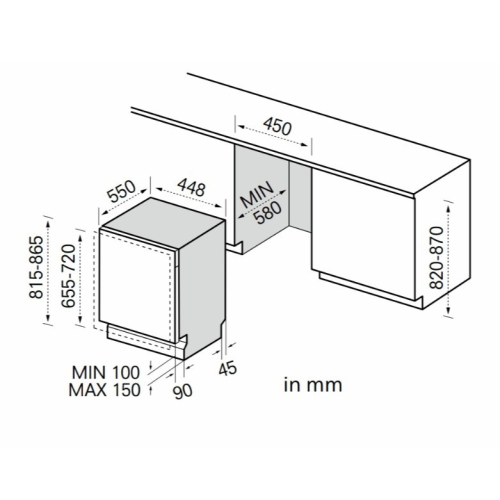 Zmywarka zintegrowana MDWEB1004MB-WI 45 cm-25902094
