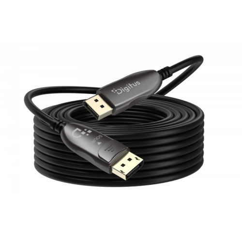 Kabel połączeniowy hybrydowy DisplayPort AOC DP-DP M/M DP 2.1 8K@120Hz 54Gbps UHBR13.5, 4K@240Hz, z zatrzaskami, czarn
