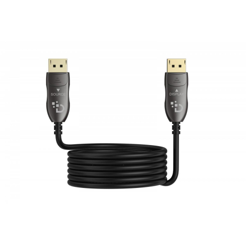 Kabel połączeniowy hybrydowy DisplayPort AOC DP-DP M/M DP 2.1 8K@120Hz 54Gbps UHBR13.5, 4K@240Hz, z zatrzaskami, czarn