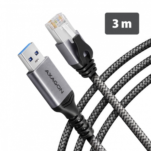 ADE-AM30 USB-A Gigabit Ethernet adapter z zintegrowanym kablem sieciowym CAT6 RJ-45 3 m