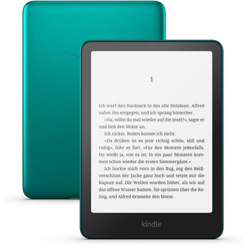 Czytnik E-booków Kindle Paperwhite (12 Generacja) 2024 7” glare-free 32GB Wi-Fi bezprzewodowe ładowanie ( bez reklam) Metallic Jade