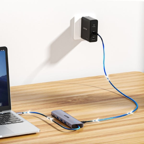 UNITEK HUB USB-C 11W1 2X 4K30HZ RJ45 PD 100W SD-25952144