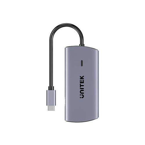 UNITEK HUB USB-C 6 W 1 | 3X USB-A | 5GBPS | PD 100 W | HDMI 4K@30HZ | RJ45