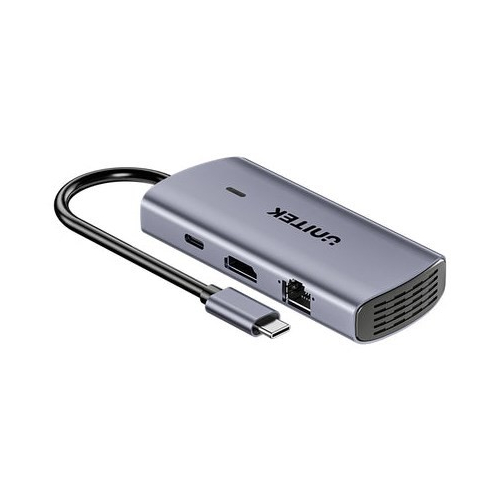UNITEK HUB USB-C 6 W 1 | 3X USB-A | 5GBPS | PD 100 W | HDMI 4K@30HZ | RJ45-25952160