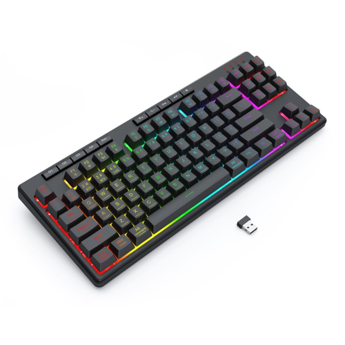 REDRAGON K516RGB-PRO SHIVA PRO 87 klawiatura USB + RF Wireless + Bluetooth Czarny-25952278