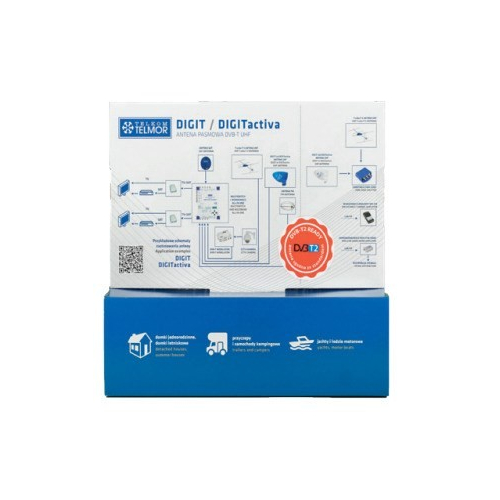 Antena szerokopasmowa DVB-T/T2 DIGIT Activa 5G Telmor niebieska-25969090