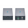 HUB przemysłowy 10-portowy USB 3.2 Gen1 5Gbit/s, 10x USB-A, host USB-B, obudowa metalowa IP30 szyna DIN, zasilanie 12V 