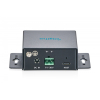 HUB przemysłowy kompaktowy 4-portowy USB 3.2 Gen1 5Gbit/s, 4x USB-A, host USB-C, metal IP30, porty przykręcane, zasila
