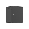 Szafa instalacyjna rack wisząca 19 cali 15U 600x600 czarna drzwi metalowe (flat pack)-26097769