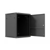 Szafa instalacyjna rack wisząca 19 cali 15U 600x600 czarna drzwi metalowe (flat pack)-26097772