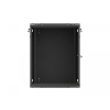 Szafa instalacyjna rack wisząca 19 cali 15U 600x600 czarna drzwi metalowe (flat pack)-26097779