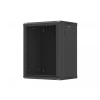 Szafa instalacyjna rack wisząca 19 cali 15U 600x450 czarna drzwi perforowane (flat pack)-26097782