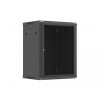 Szafa instalacyjna rack wisząca 19 cali 15U 600x450 czarna drzwi perforowane (flat pack)-26097783