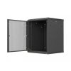 Szafa instalacyjna rack wisząca 19 cali 15U 600x600 czarna drzwi perforowane (flat pack)-26097799