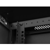 Szafa instalacyjna rack wisząca 19 cali 15U 600x600 czarna drzwi perforowane (flat pack)-26097805