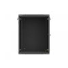 Szafa instalacyjna rack wisząca 19 cali 15U 600x600 czarna drzwi perforowane (flat pack)-26097807