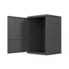 Szafa instalacyjna rack wisząca 19 cali 18U 600x600 czarna drzwi metalowe (flat pack)-26097813