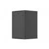 Szafa instalacyjna rack wisząca 19 cali 18U 600x600 czarna drzwi metalowe (flat pack)-26097817