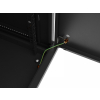 Szafa instalacyjna rack wisząca 19 cali 18U 600x600 czarna drzwi metalowe (flat pack)-26097818