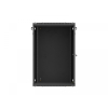 Szafa instalacyjna rack wisząca 19 cali 18U 600x600 czarna drzwi metalowe (flat pack)-26097821