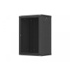 Szafa instalacyjna rack wisząca 19 cali 18U 600x450 czarna drzwi perforowane (flat pack)-26097824
