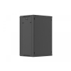 Szafa instalacyjna rack wisząca 19 cali 18U 600x450 czarna drzwi perforowane (flat pack)-26097831