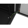 Szafa instalacyjna rack wisząca 19 cali 18U 600x600 czarna drzwi perforowane (flat pack)-26097846