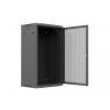 Szafa instalacyjna rack wisząca 19 cali 22U 600x450 czarna drzwi perforowane (flat pack)-26097870