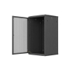 Szafa instalacyjna rack wisząca 19 cali 22U 600x600 czarna drzwi perforowane( flat pack)-26097889