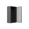 Szafa instalacyjna rack wisząca 19 cali 27U 600x450 czarna drzwi perforowane (flat pack)-26097916