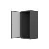 Szafa instalacyjna rack wisząca 19 cali 27U 600x600 czarna drzwi perforowane (flat pack)-26097931