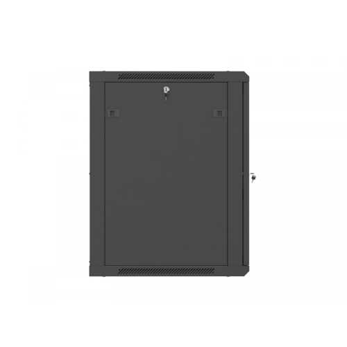 Szafa instalacyjna rack wisząca 19 cali 15U 600x600 czarna drzwi metalowe (flat pack)-26097770