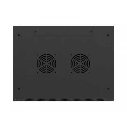 Szafa instalacyjna rack wisząca 19 cali 15U 600x450 czarna drzwi perforowane (flat pack)-26097787