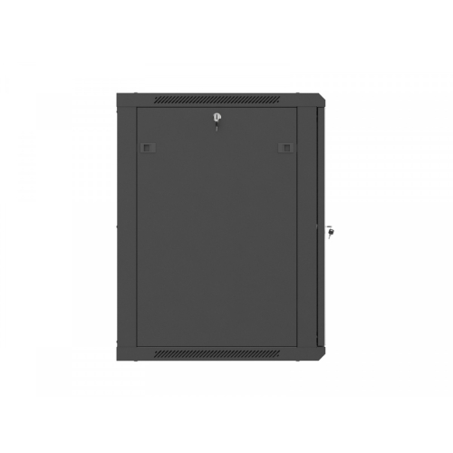 Szafa instalacyjna rack wisząca 19 cali 15U 600x600 czarna drzwi perforowane (flat pack)-26097798