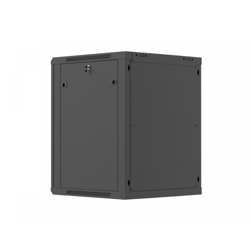 Szafa instalacyjna rack wisząca 19 cali 15U 600x600 czarna drzwi perforowane (flat pack)-26097803