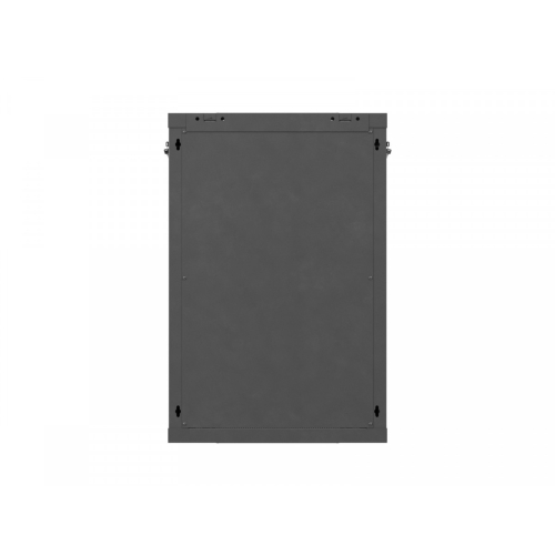 Szafa instalacyjna rack wisząca 19 cali 18U 600x450 czarna drzwi perforowane (flat pack)-26097830