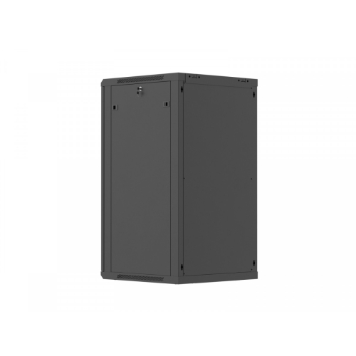 Szafa instalacyjna rack wisząca 19 cali 22U 600x600 czarna drzwi metalowe (flack pack)-26097859