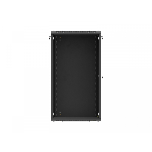 Szafa instalacyjna rack wisząca 19 cali 22U 600x600 czarna drzwi metalowe (flack pack)-26097863