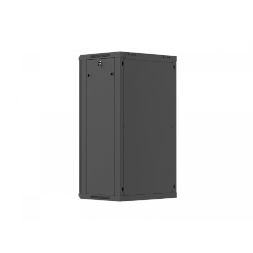 Szafa instalacyjna rack wisząca 19 cali 22U 600x450 czarna drzwi perforowane (flat pack)-26097873