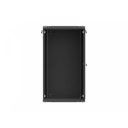 Szafa instalacyjna rack wisząca 19 cali 22U 600x450 czarna drzwi perforowane (flat pack)-26097877