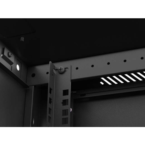 Szafa instalacyjna rack wisząca 19 cali 22U 600x600 czarna drzwi perforowane( flat pack)-26097883