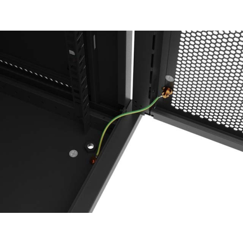 Szafa instalacyjna rack wisząca 19 cali 22U 600x600 czarna drzwi perforowane( flat pack)-26097885