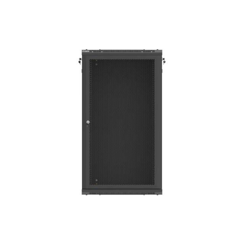 Szafa instalacyjna rack wisząca 19 cali 22U 600x600 czarna drzwi perforowane( flat pack)-26097890