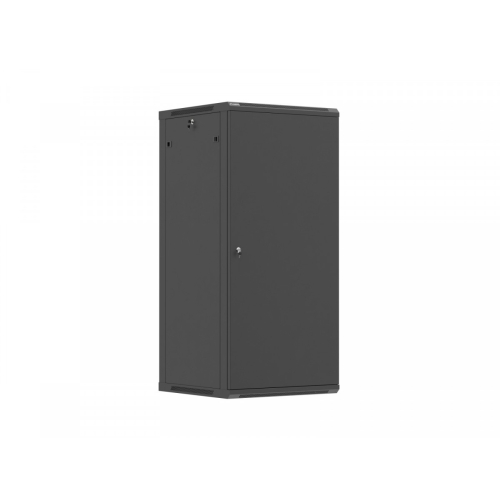 Szafa instalacyjna rack wisząca 19 cali 27U 600x600 czarna drzwi metalowe (flat pack)-26097895