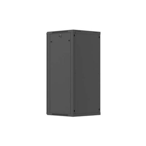 Szafa instalacyjna rack wisząca 19 cali 27U 600x450 czarna drzwi perforowane (flat pack)-26097911