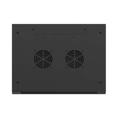 Szafa instalacyjna rack wisząca 19 cali 27U 600x450 czarna drzwi perforowane (flat pack)-26097915